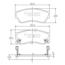 Nipparts J3608005 Brake pads Nipparts J3608005 Brake pads