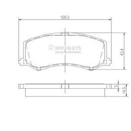 Nipparts J3608010 Brake pads Nipparts J3608010 Brake pads