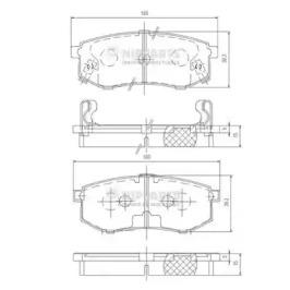 Nipparts J3610302 Колодки гальмівні Nipparts J3610302 Колодки гальмівні