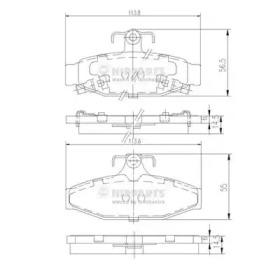 Nipparts J3610400 Brake pads Nipparts J3610400 Brake pads