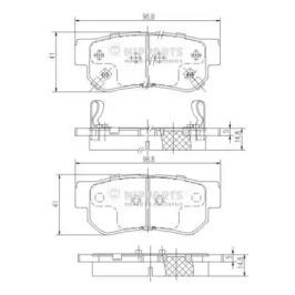 Nipparts J3610509 Brake pads Nipparts J3610509 Brake pads