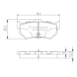 Nipparts J3618000 Brake pads Nipparts J3618000 Brake pads