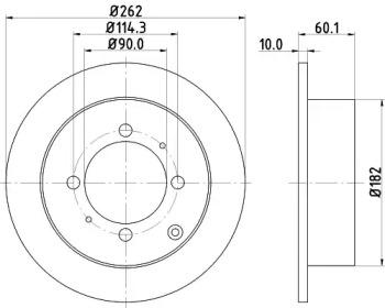 Nisshinbo ND3018K Brake disc Nisshinbo ND3018K Brake disc