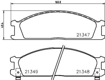 Nisshinbo NP2008 Brake pads Nisshinbo NP2008 Brake pads