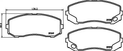 Nisshinbo NP3023 Brake pads