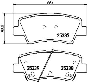 Nisshinbo NP6020 Brake pads
