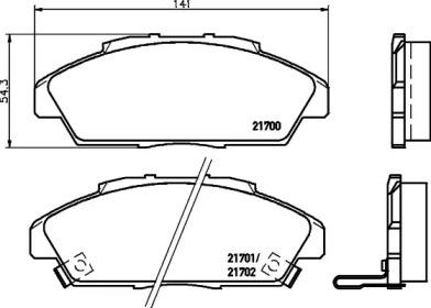 Nisshinbo NP8024 Brake pads Nisshinbo NP8024 Brake pads
