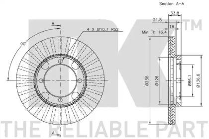 NK 203011 Brake disc NK 203011 Brake disc