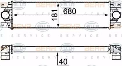 Hella 8ML 376 700-644 Інтеркулер Hella 8ML 376 700-644 Інтеркулер