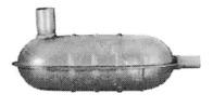 IMASAF 60.10.03 Muffler assy front IMASAF 60.10.03 Muffler assy front