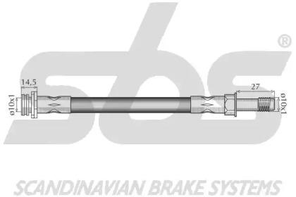 S.B.S. 13308525125 Шланг гальмівний
