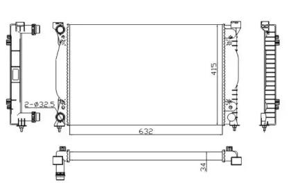 Wilmink Group WG1721363 Радіатор охолодження двигуна Wilmink Group WG1721363 Радіатор охолодження двигуна