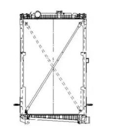 Wilmink Group WG1721736 Радіатор охолодження двигуна Wilmink Group WG1721736 Радіатор охолодження двигуна