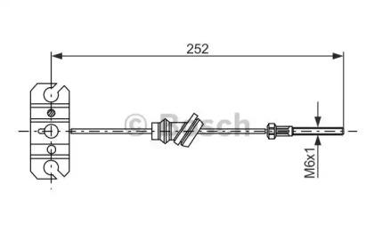 Bosch 1 987 477 503 Brake cable