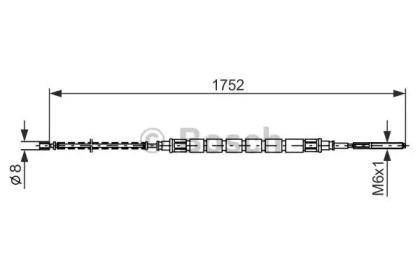 Bosch 1 987 477 690 Трос стояночного гальма
