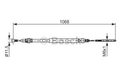 Bosch 1 987 477 713 Brake cable