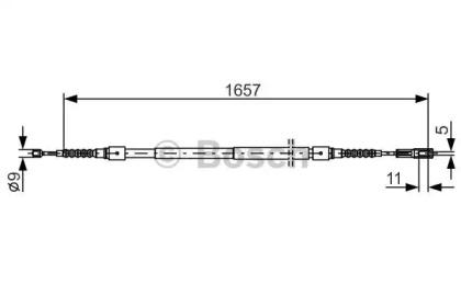 Bosch 1 987 477 881 Трос стояночного гальма Bosch 1 987 477 881 Трос стояночного гальма