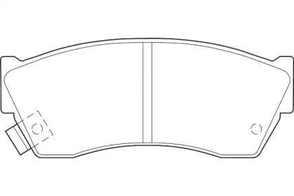 Wagner WBP21333A Колодки гальмівні Wagner WBP21333A Колодки гальмівні