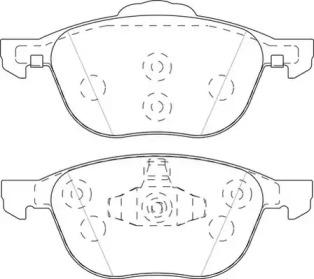 Wagner WBP23723B Колодки гальмівні Wagner WBP23723B Колодки гальмівні