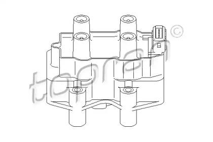 Topran 720 313 Coil assy ignition Topran 720 313 Coil assy ignition