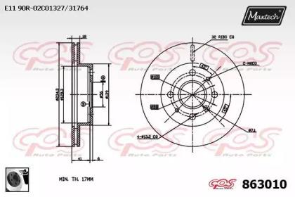 Maxtech 863010.0060 Диск гальмівний Maxtech 863010.0060 Диск гальмівний