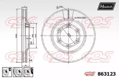 Maxtech 863123.6880 Диск тормозной Maxtech 863123.6880 Диск тормозной