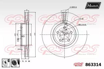 Maxtech 863314.6060 Диск тормозной Maxtech 863314.6060 Диск тормозной