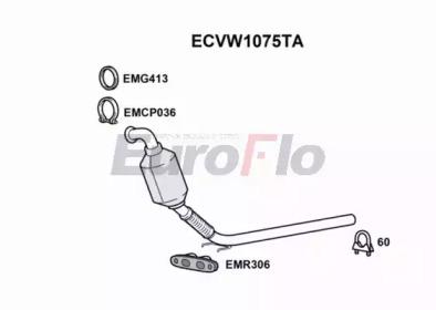 Euroflo ECVW1075TA Каталізатор Euroflo ECVW1075TA Каталізатор