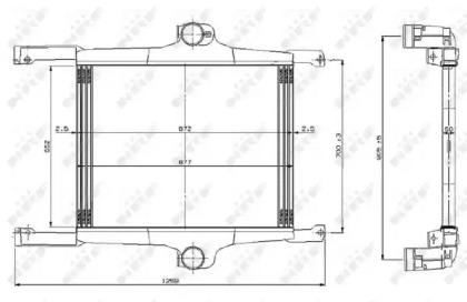 NRF 309272 Радиатор интеркуллера NRF 309272 Радиатор интеркуллера