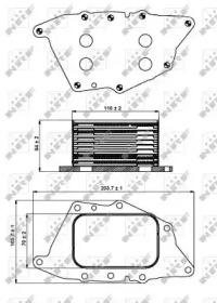 NRF 31287 Радіатор масляний