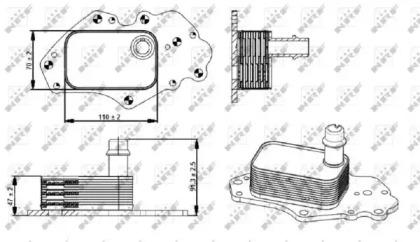 NRF 31347 Радіатор масляний