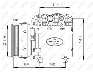 NRF 32049 Compressor assy cooler NRF 32049 Compressor assy cooler