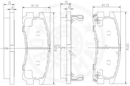 Optimal 09594 Колодки гальмівні