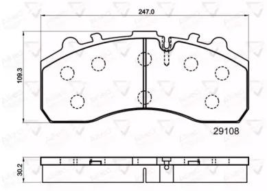 Comline ACV042HD Brake pads