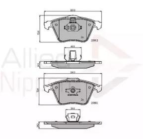 Comline ADB01607 Колодки гальмівні