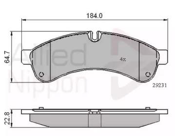 Comline ADB01727 Brake pads