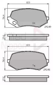 Comline ADB02007 Колодки тормозные Comline ADB02007 Колодки тормозные
