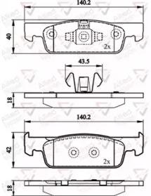 Comline ADB02144 Brake pads