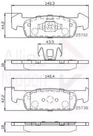 Comline ADB02223 Brake pads