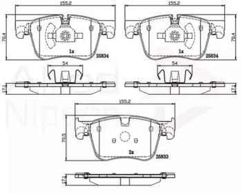 Comline ADB02250 Brake pads