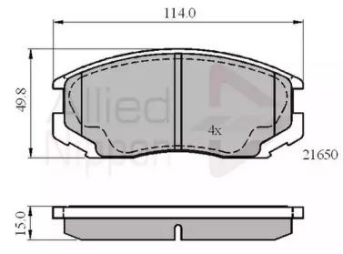 Comline ADB0415 Brake pads