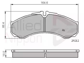 Comline ADB0909 Колодки тормозные