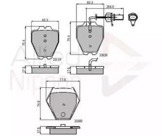 Comline ADB11771 Колодки гальмівні Comline ADB11771 Колодки гальмівні