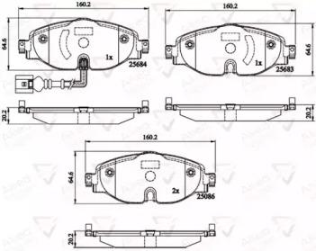 Comline ADB12158 Колодки гальмівні