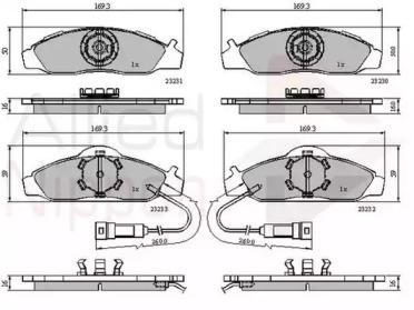Comline ADB1581 Brake pads