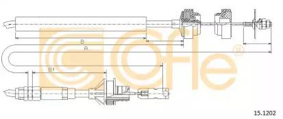 Cofle 15.1202 Трос сцепления Cofle 15.1202 Трос сцепления