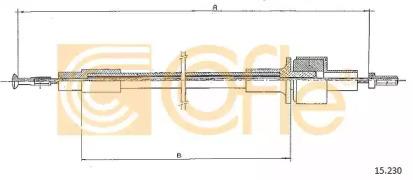 Cofle 15.230 Трос зчеплення Cofle 15.230 Трос зчеплення