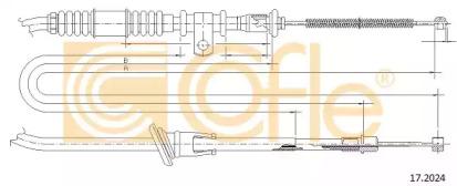 Cofle 17.2024 Brake cable Cofle 17.2024 Brake cable