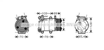 Prasco FDK392 Компресор кондиціонера Prasco FDK392 Компресор кондиціонера