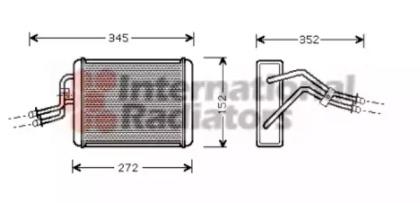 Van Wezel 18006317 Радіатор обігрівача салону Van Wezel 18006317 Радіатор обігрівача салону